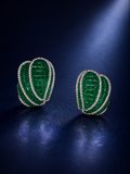 Emerald Green Mosaic Statement stud