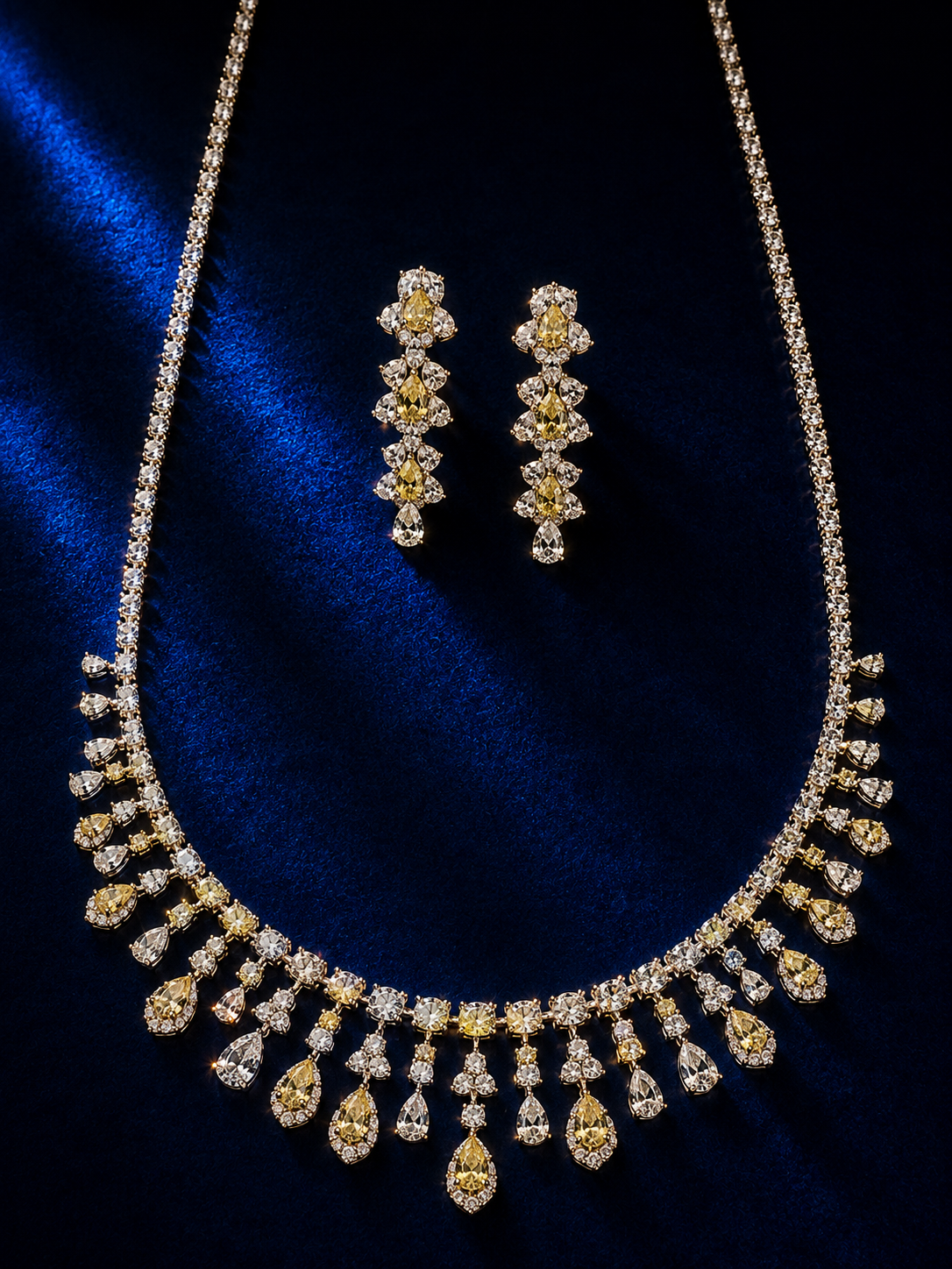 Cascading Fringe Necklace Set