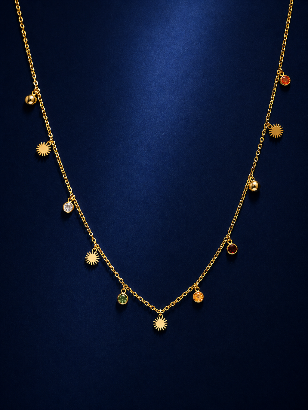 Sunburst Charm Necklace