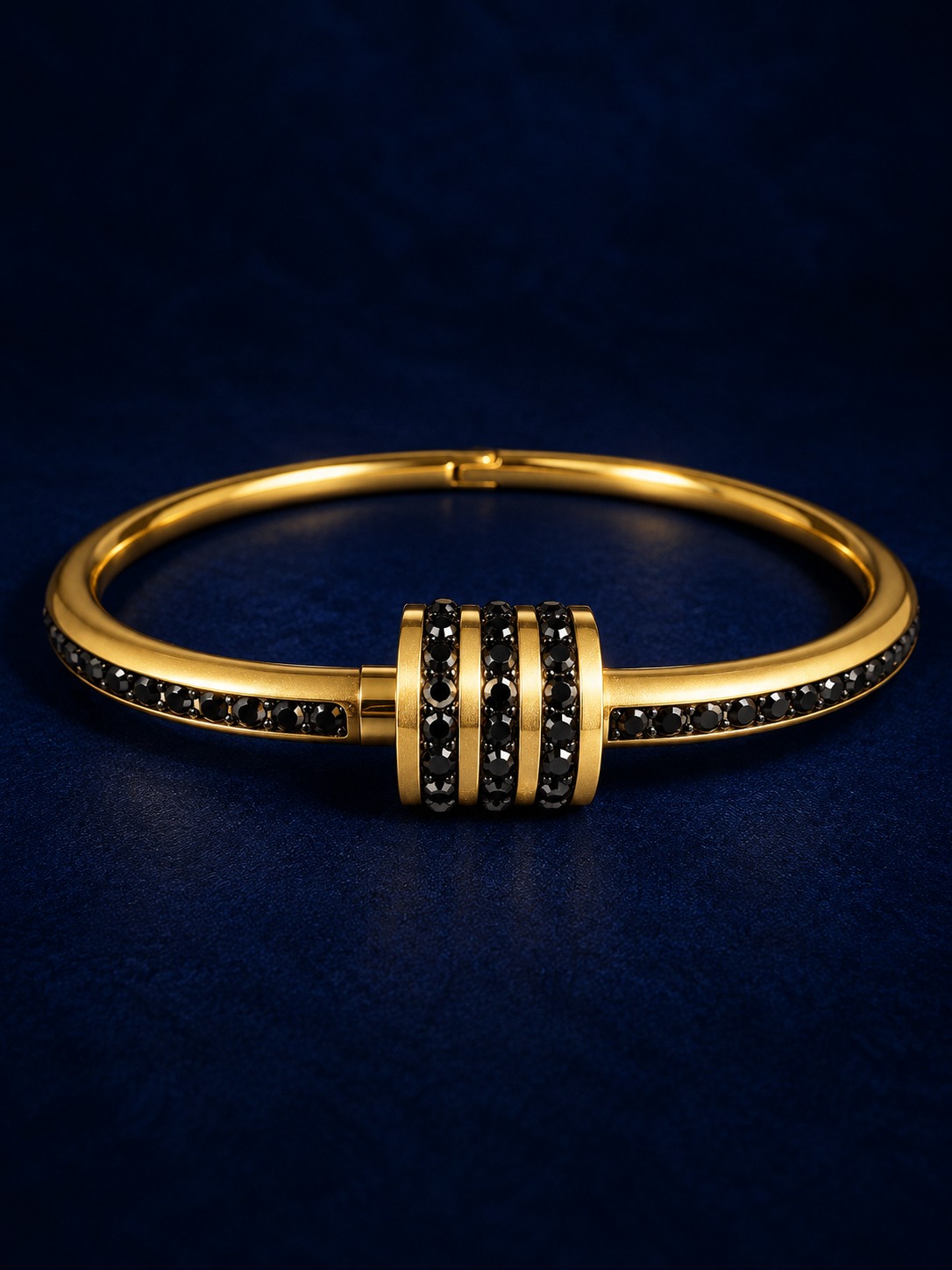 Black Luxe Pavé Bangle