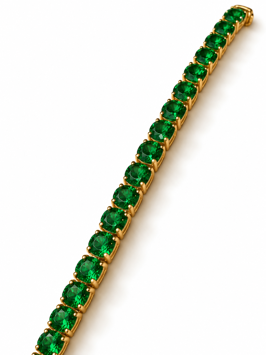 Emerald Glow Tennis Bracelet