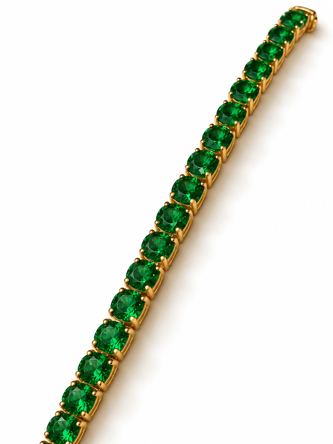 Emerald Glow Tennis Bracelet