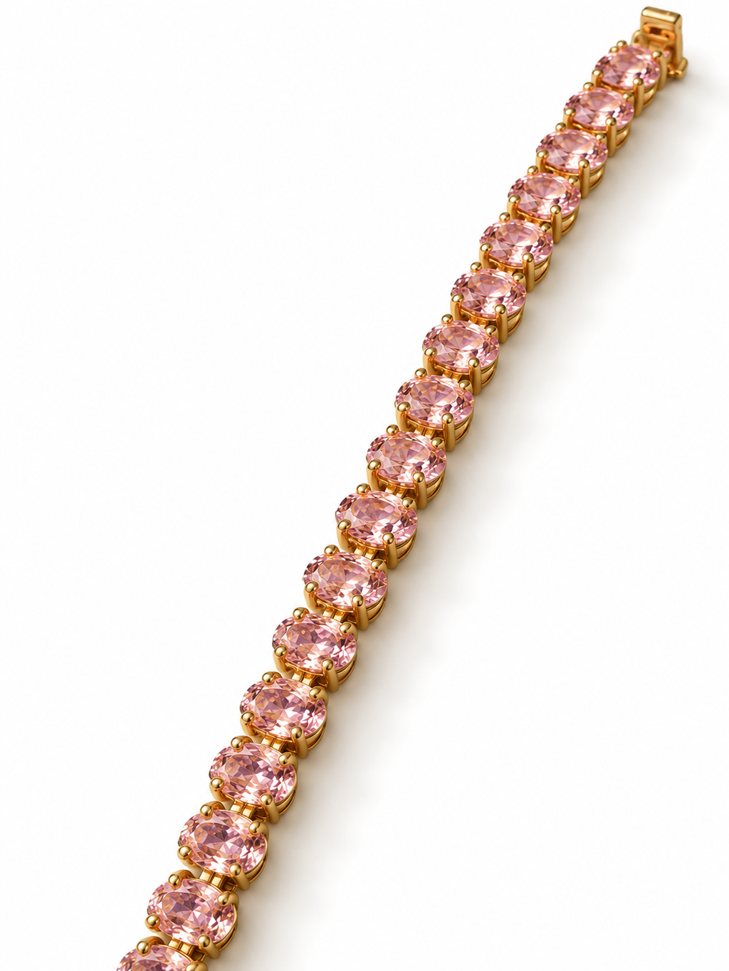 Blush Oval Tennis Bracelet