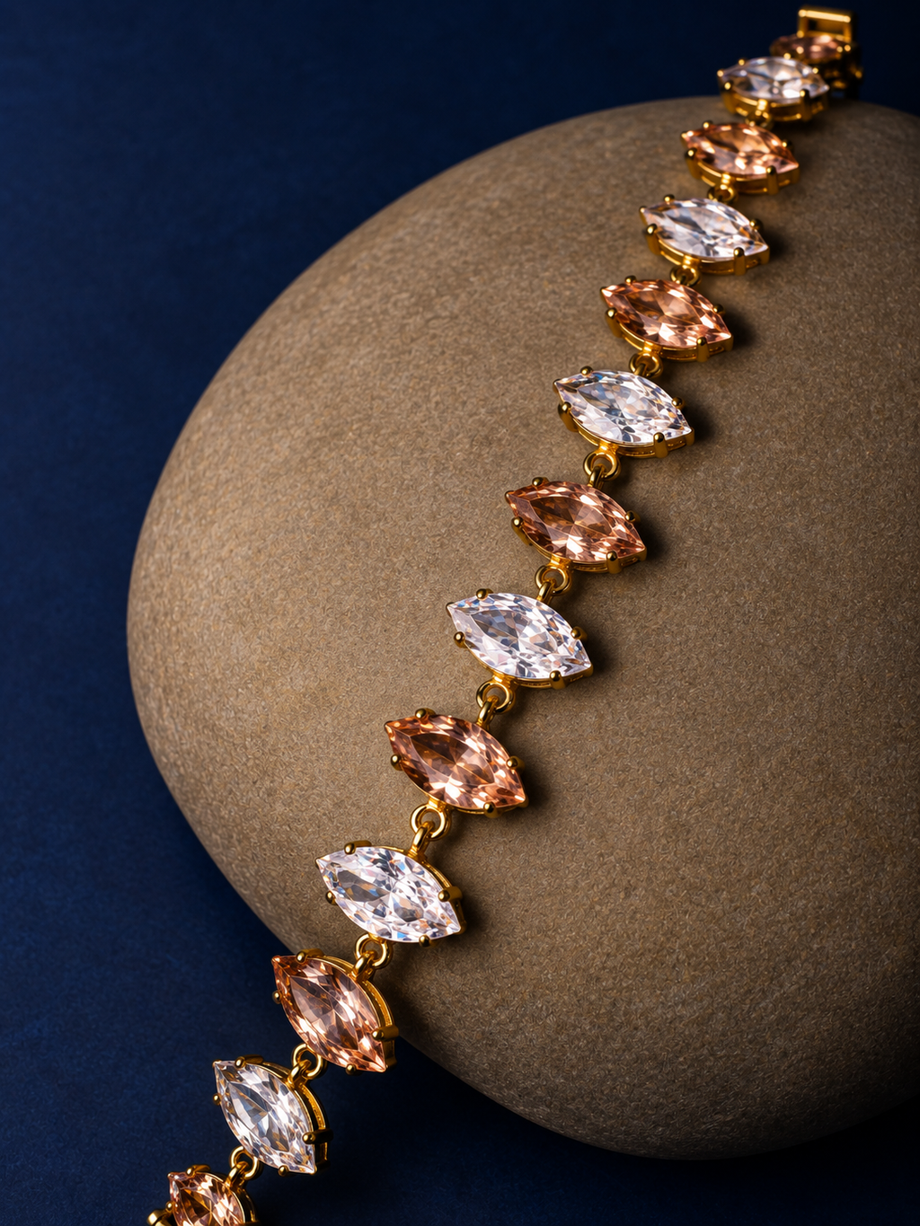 Marquise Rosé Alternating Tennis Bracelet