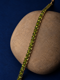 Olive Square-Cut Tennis Bracelet