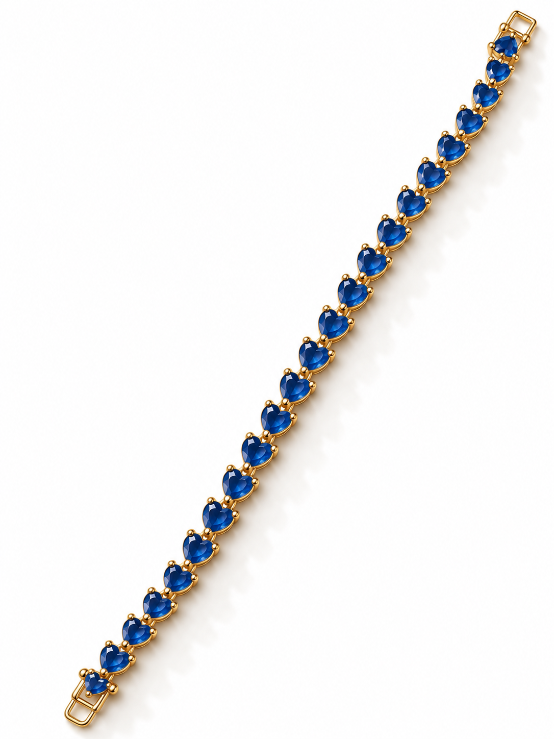 Midnight Heart Tennis Bracelet
