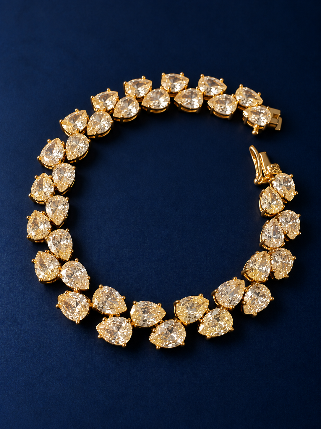 Double Pear Tennis Bracelet