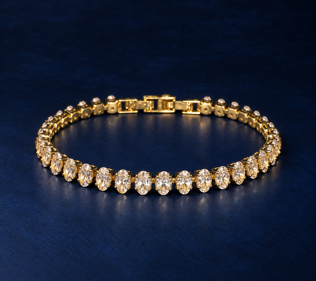 Lumière oval Tennis Bracelet
