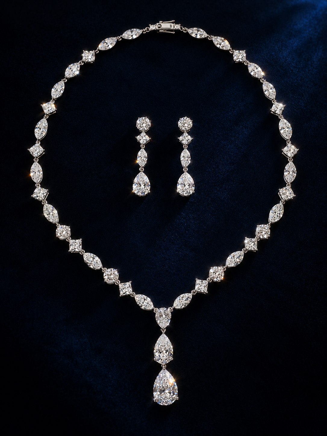 Celeste Cascade CZ Necklace