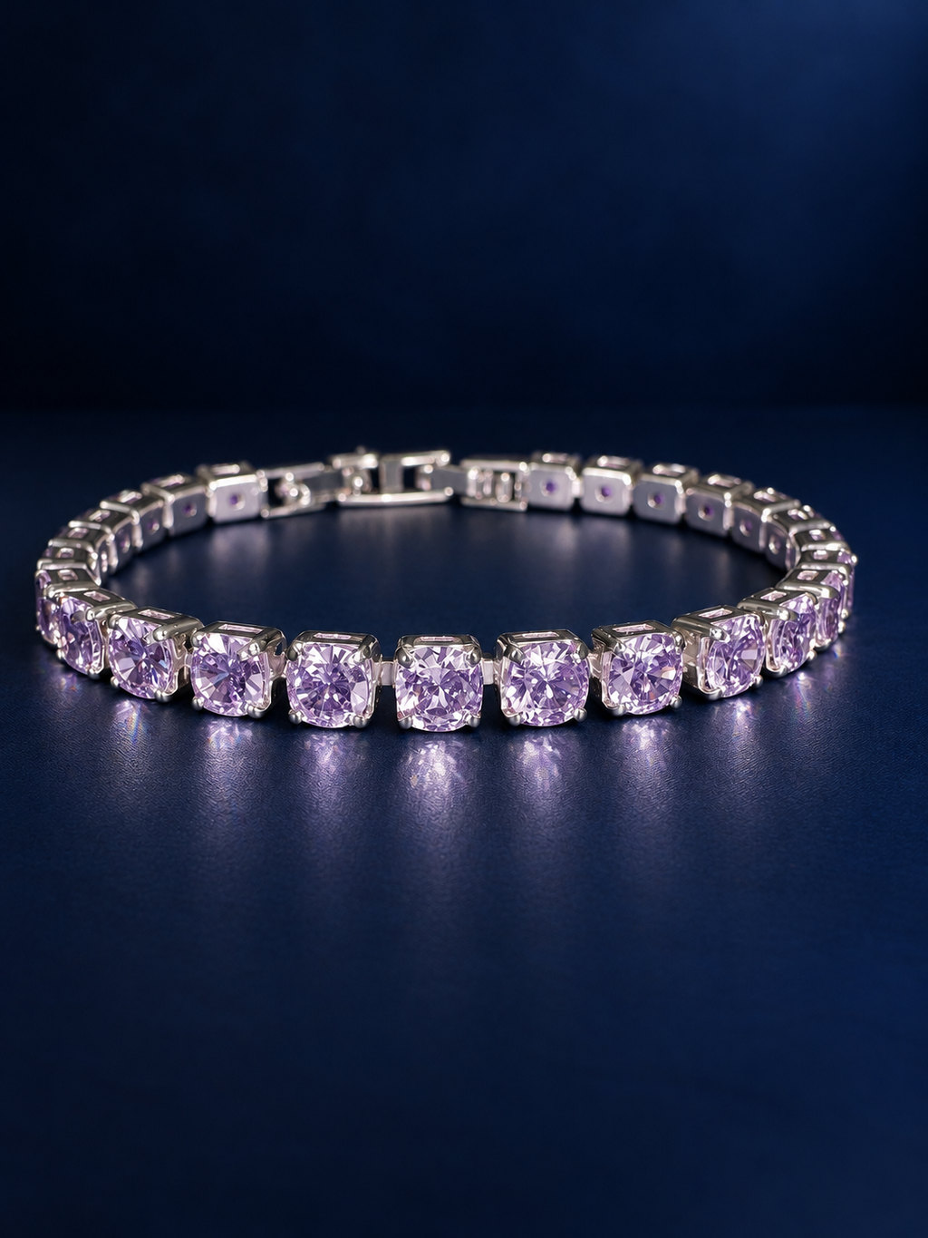 Lilac CZ Tennis Bracelet