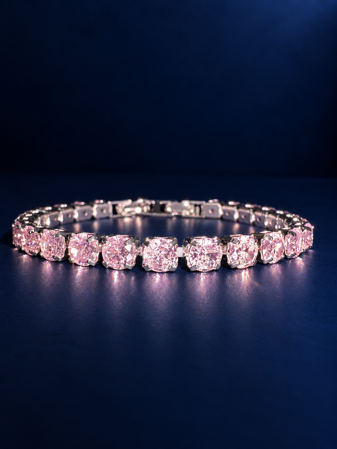 Baby Pink CZ Tennis Bracelet