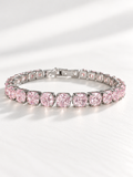 Baby Pink CZ Tennis Bracelet