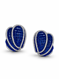 Sapphire Blue Mosaic Statement Stud