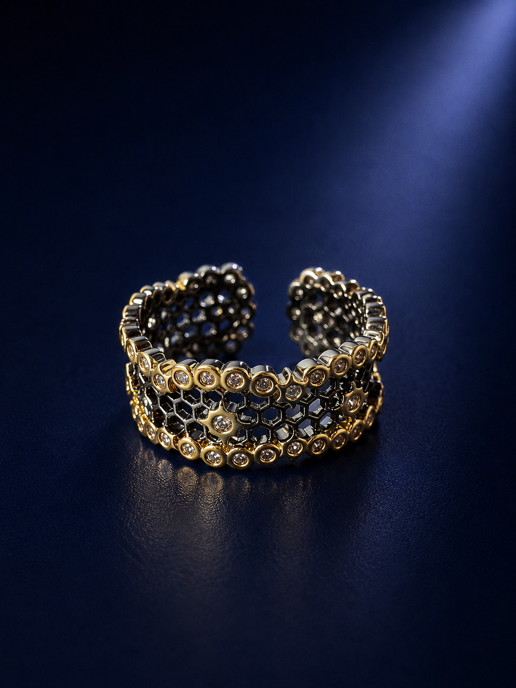 Honeycomb Cuff Ring