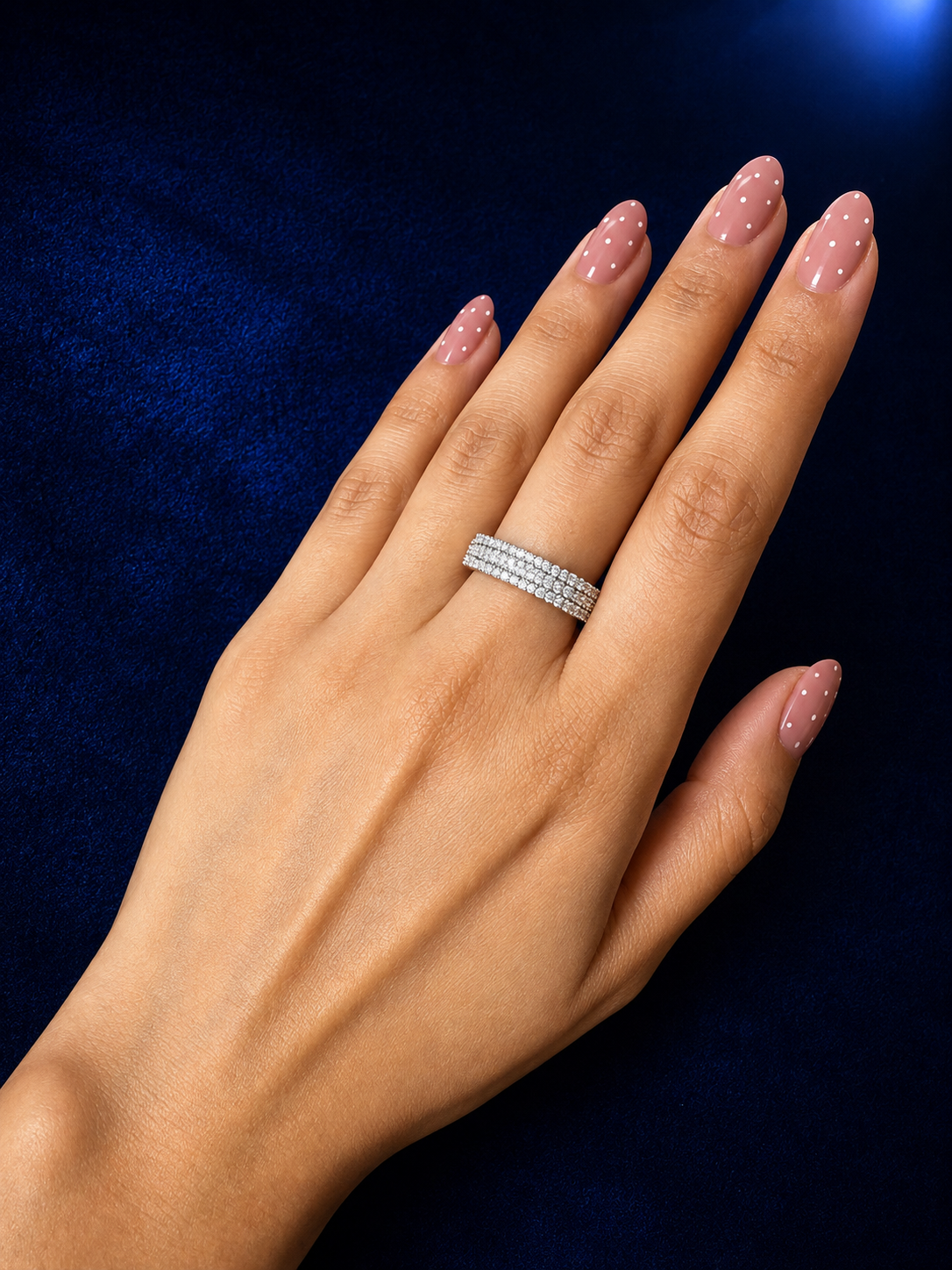 Silver Rounded-Square Statement Ring