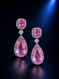 Aurelia Pink Teardrop Earrings