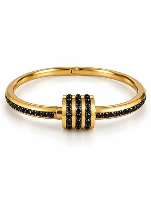Black Luxe Pavé Bangle