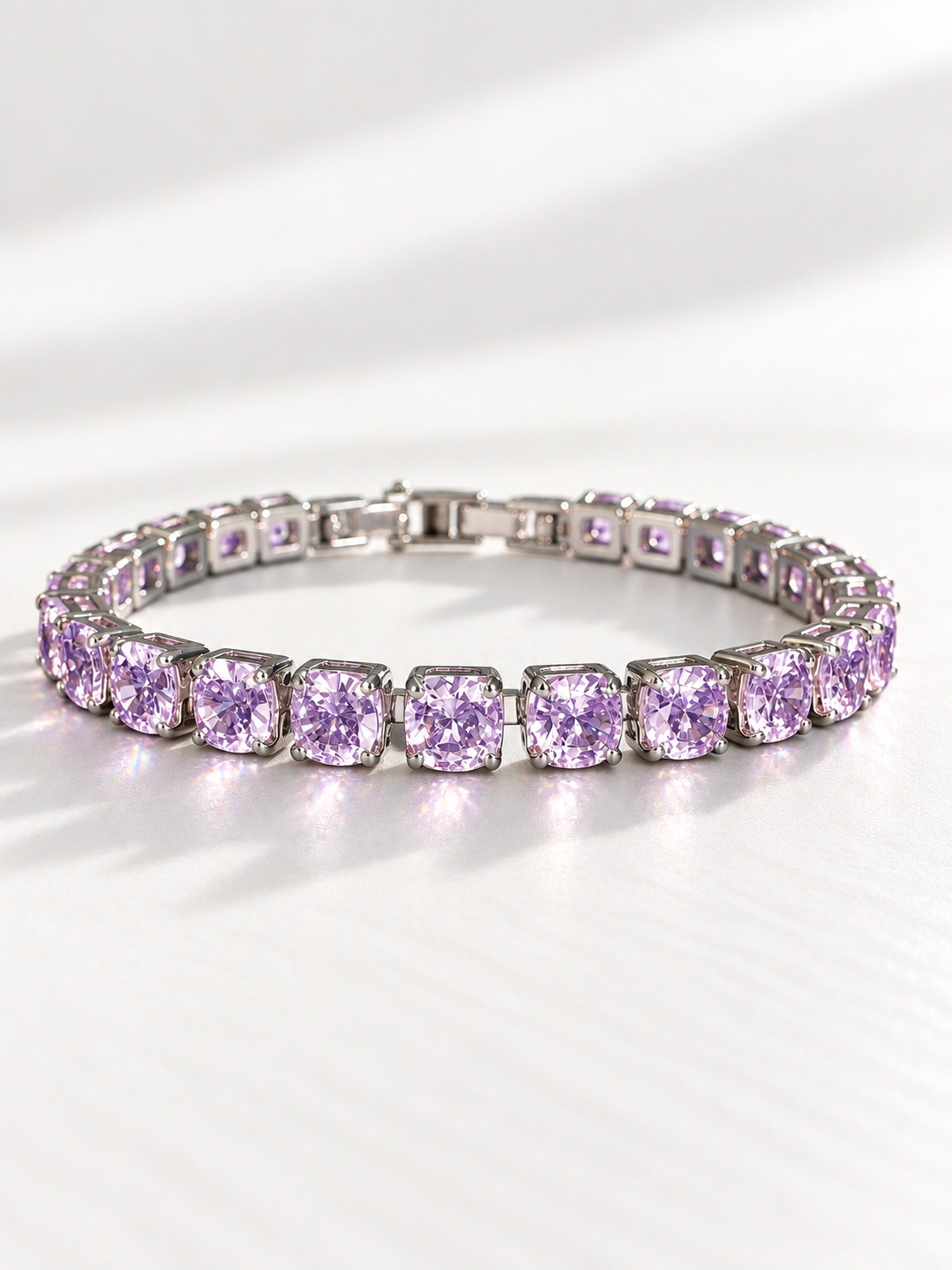 Lilac CZ Tennis Bracelet