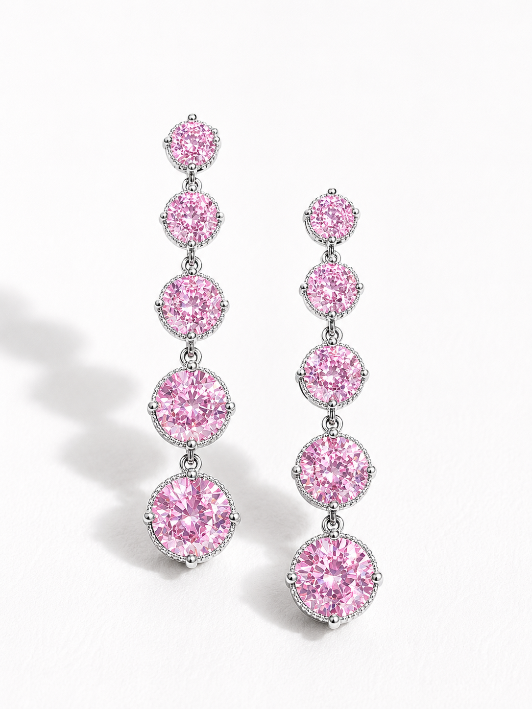 Pink Drop Earrings