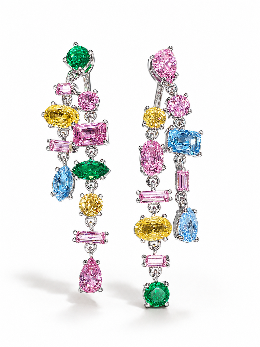 Prismé Multicolor Chandelier Earrings