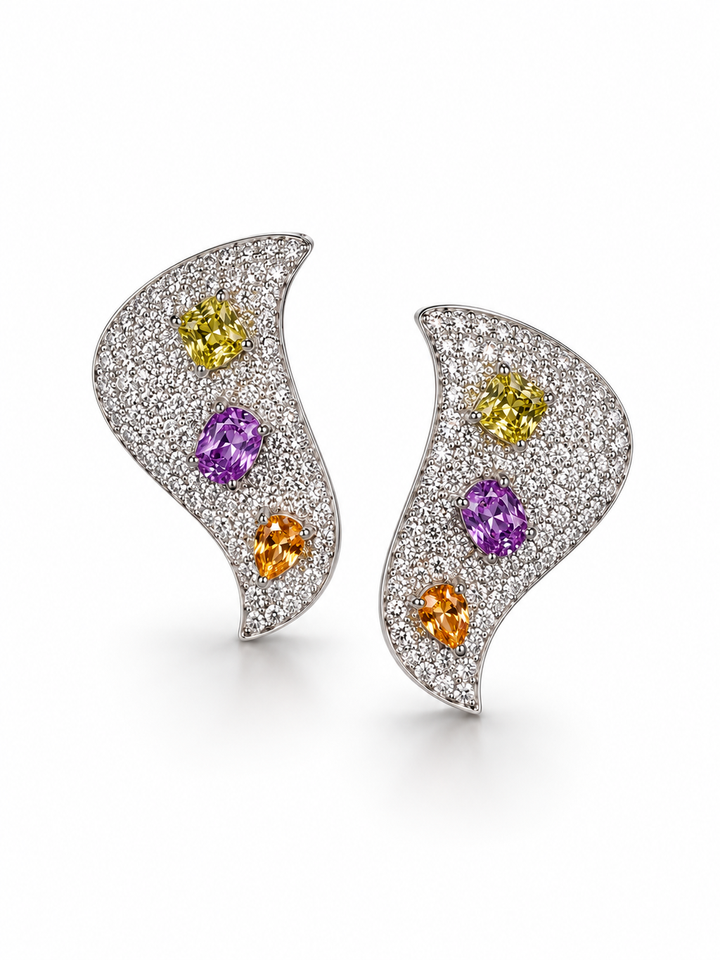 Celestia Multicolor Stud Earrings