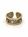 Honeycomb Cuff Ring
