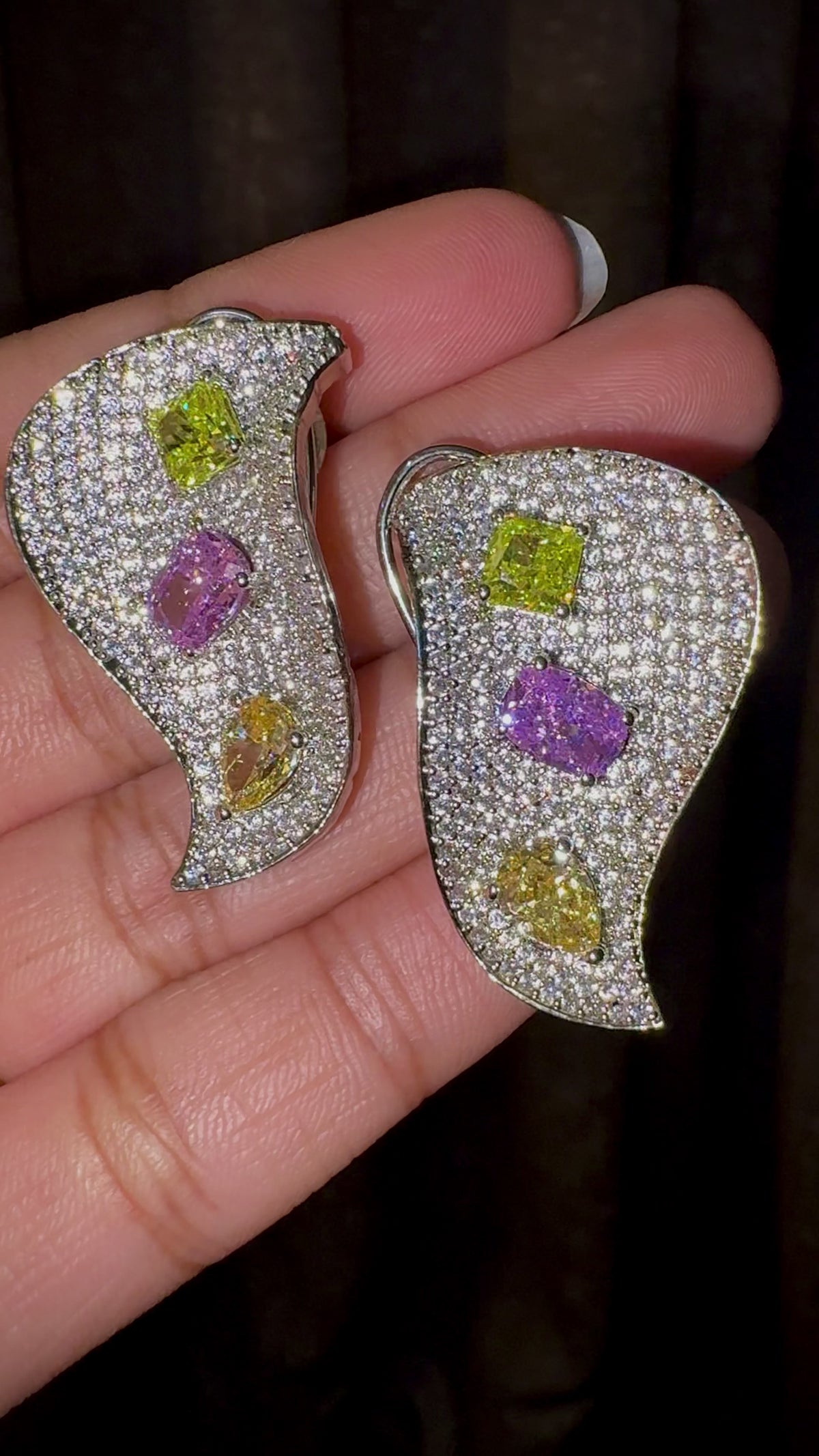 Celestia Multicolor Stud Earrings