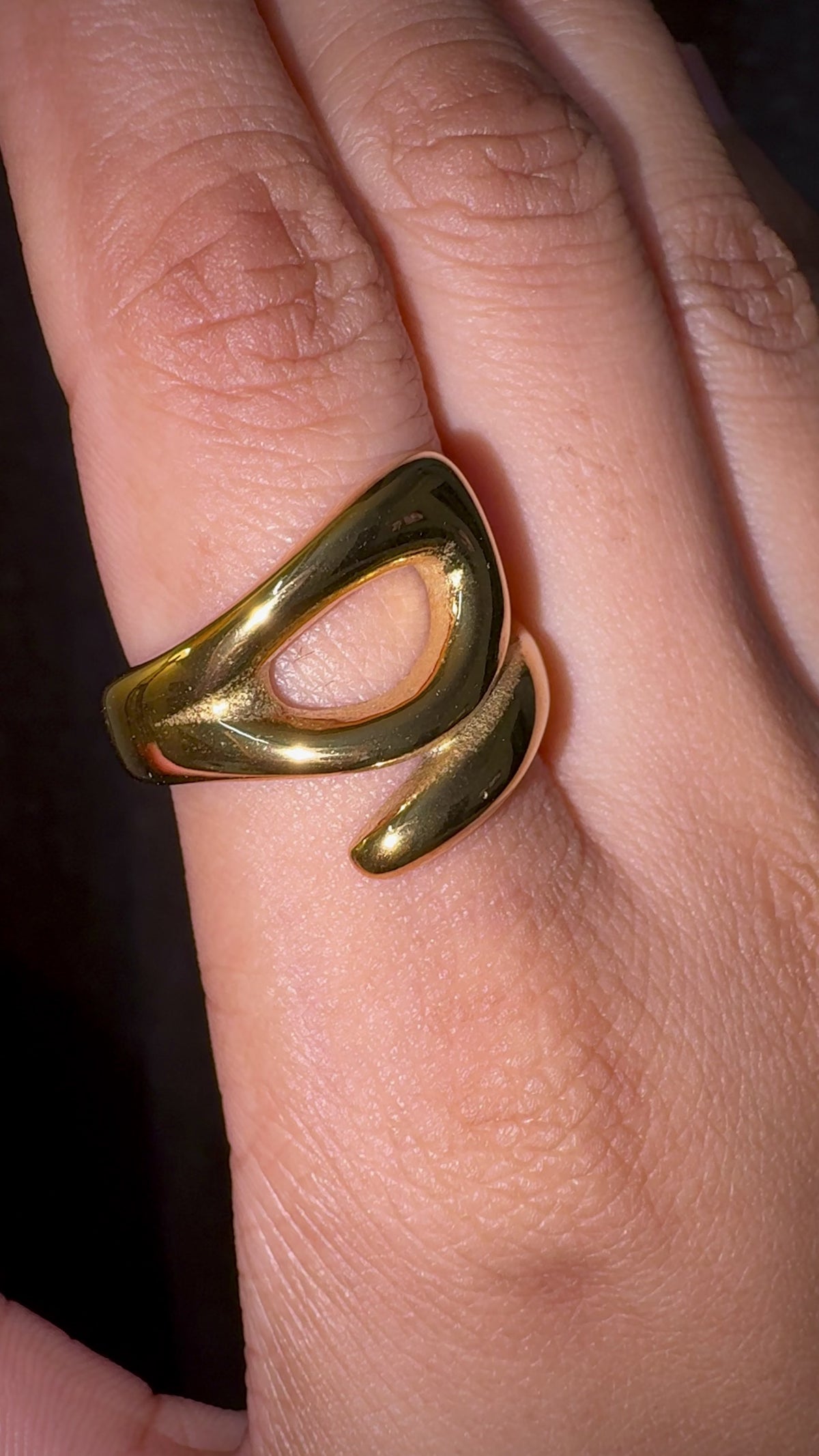 Sculptural Twist Ring
