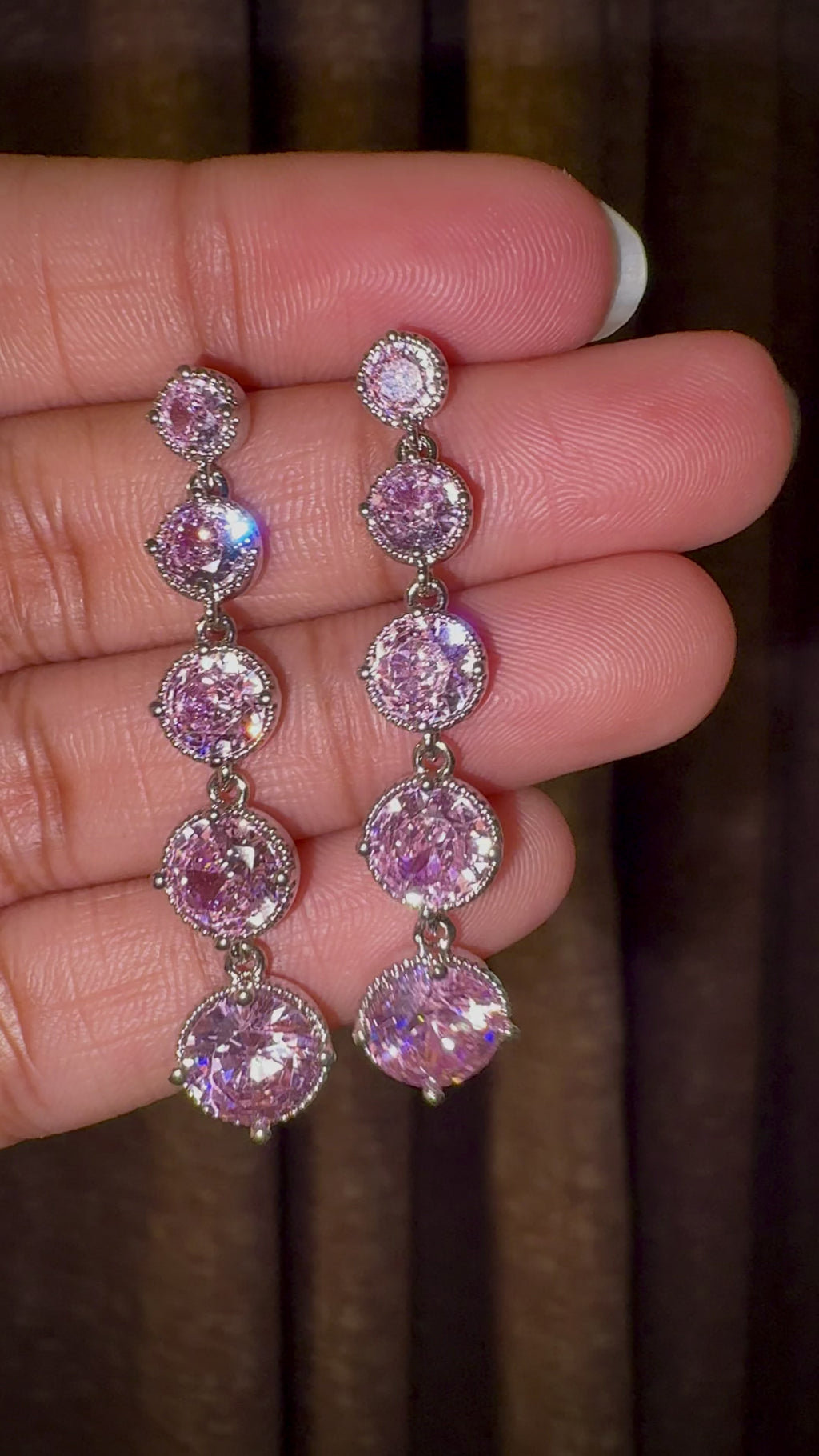 Pink Drop Earrings