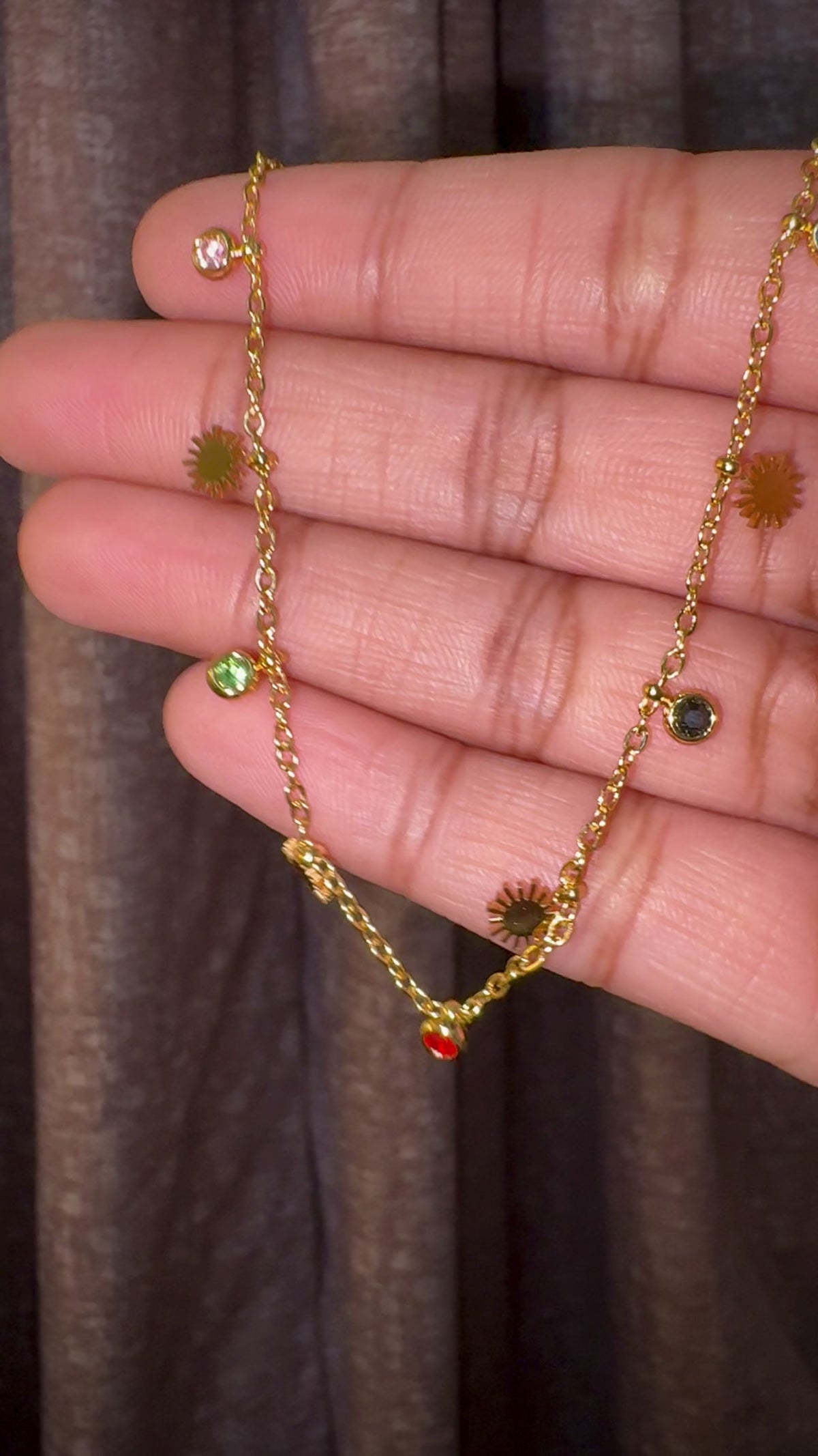 Sunburst Charm Necklace