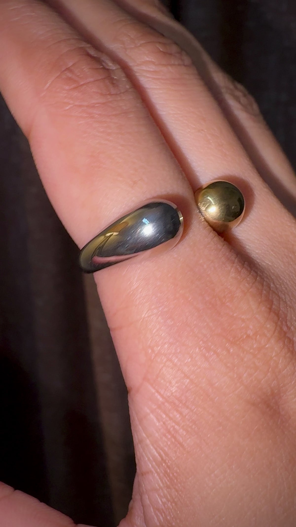 Sculpted Open Cuff Ring
