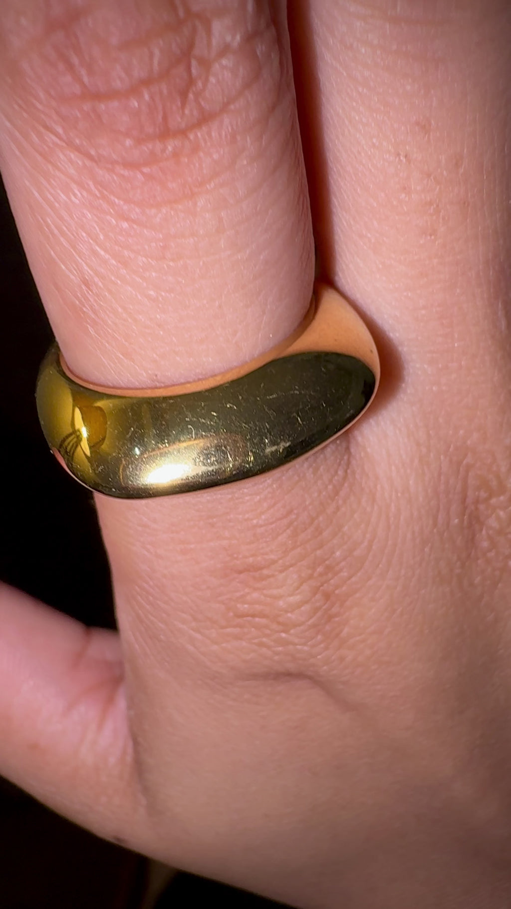 Sculptural Dome Open Cuff Ring