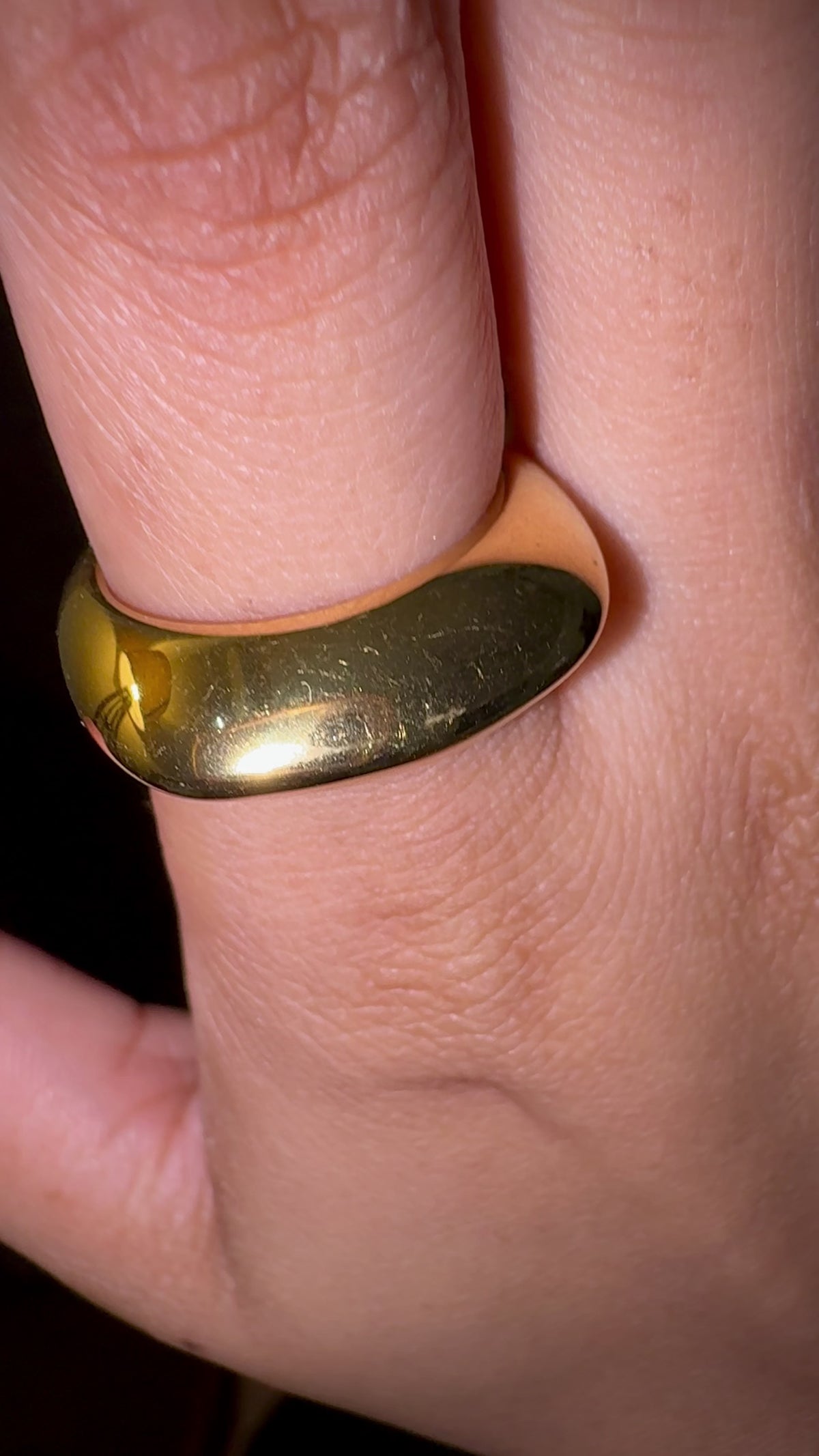 Sculptural Dome Open Cuff Ring