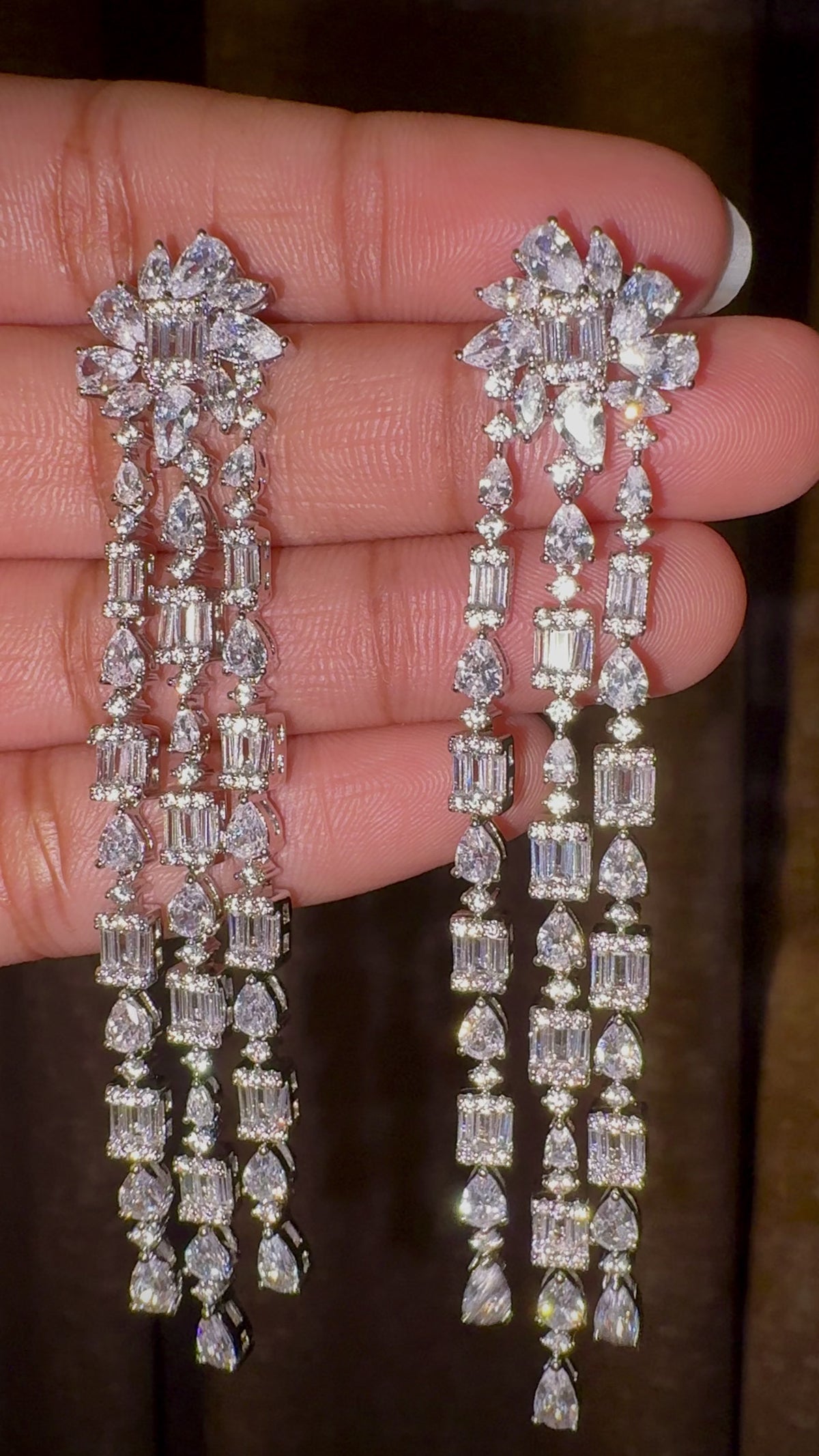 Celestia Cascade Chandelier Earrings