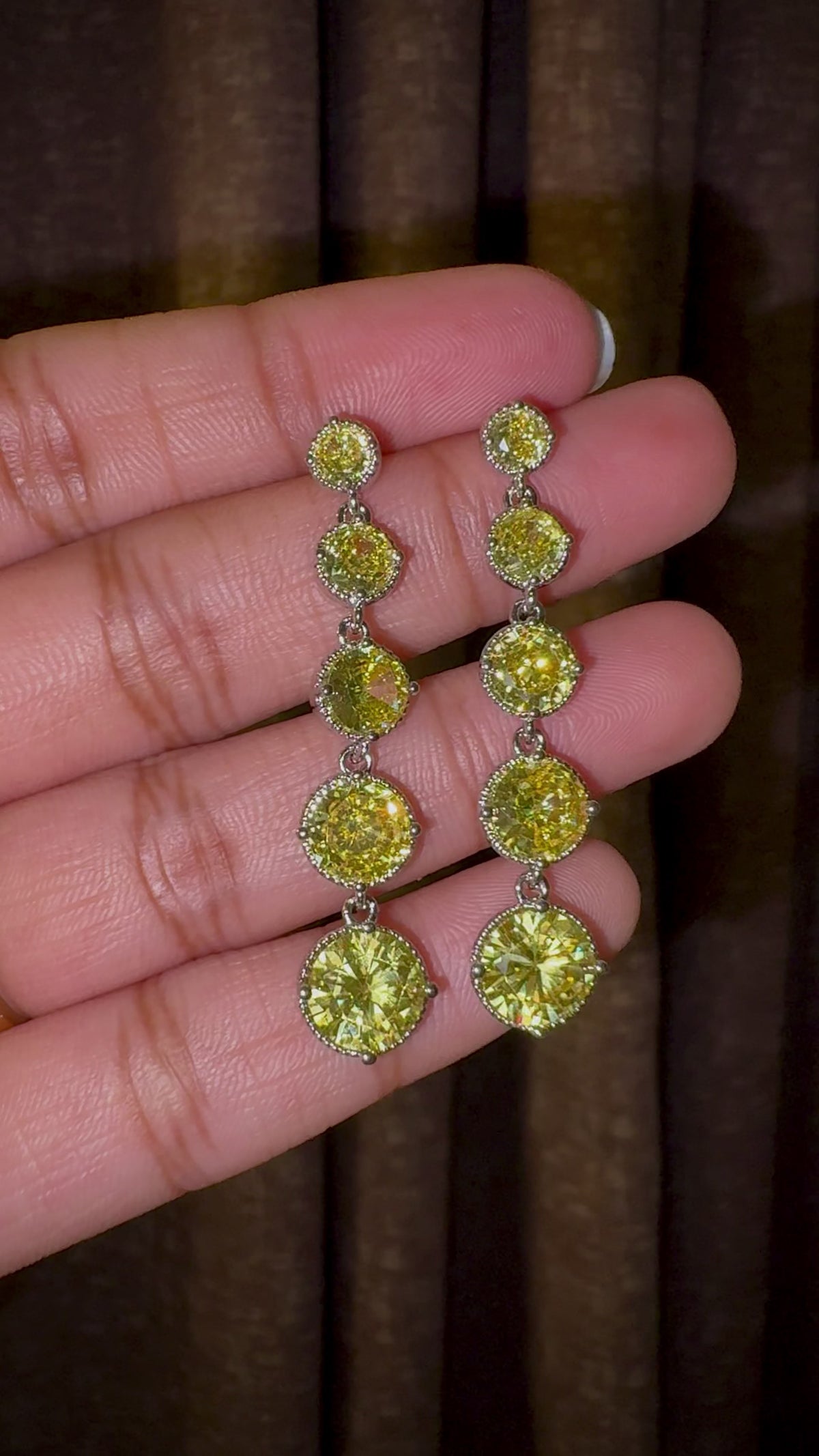 Yellow Drop Earrings