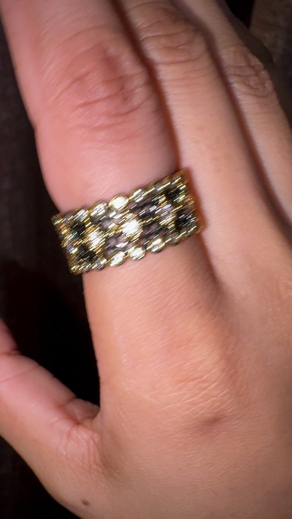 Honeycomb Cuff Ring