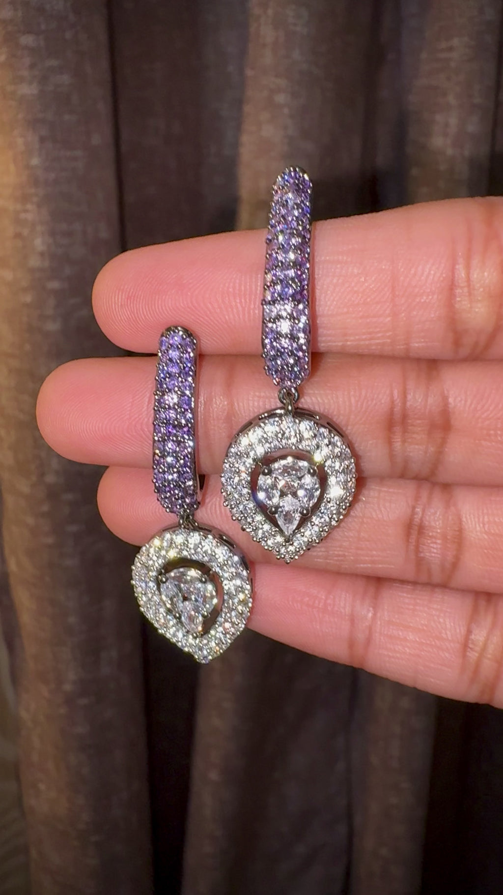 Purple Hasli-Inspired Collar Necklace Set