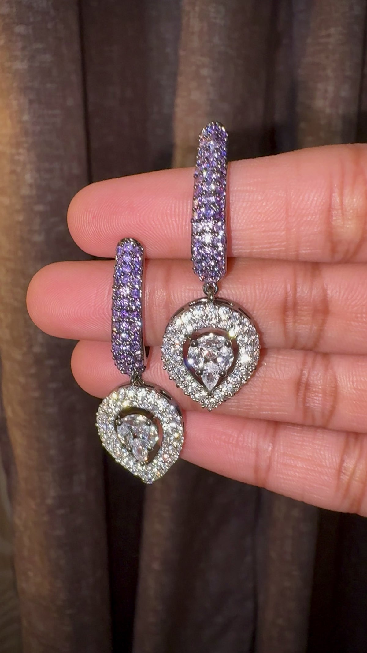 Purple Hasli-Inspired Collar Necklace Set